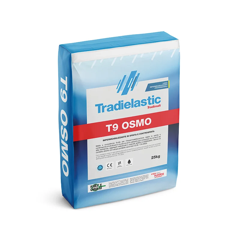 Mortar with a Fluid Consistency for Rigid Waterproofing - Tradielastic T9 Osmo - Wholesale Liquid Mortar