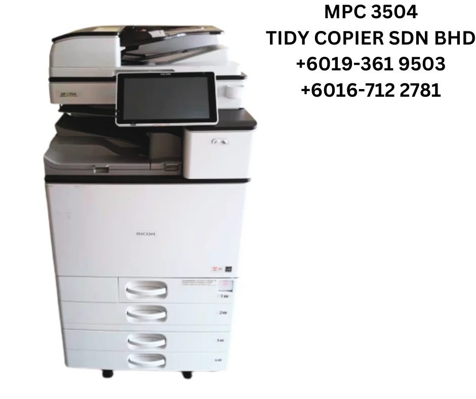 RICOH MPC 3504 MULTIFUNCTIONAL COLOUR PHOTOCOPIER ALL-IN-ONE MACHINE COPIER, PRINTER & SCANNER HIGH QUALITY MACHINE FOR SMALL BU