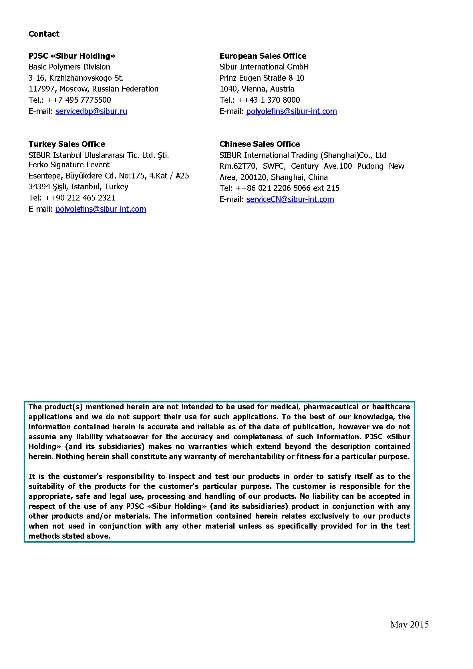 PP H120 GP/3 chemical products material manufacturer recommended for Injection Moulding applications and Compounding