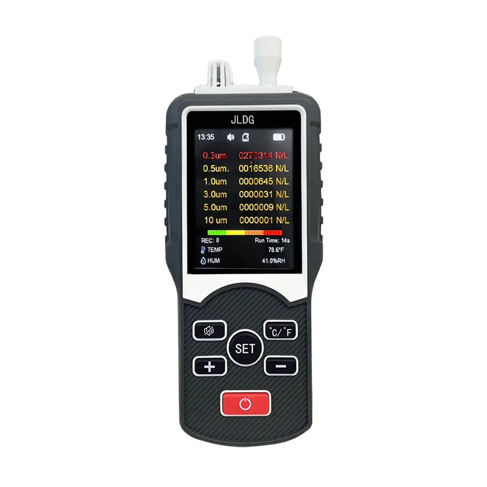 JLDG JD-3003 Particle Counter Dust Pollution Detector detects air particle size