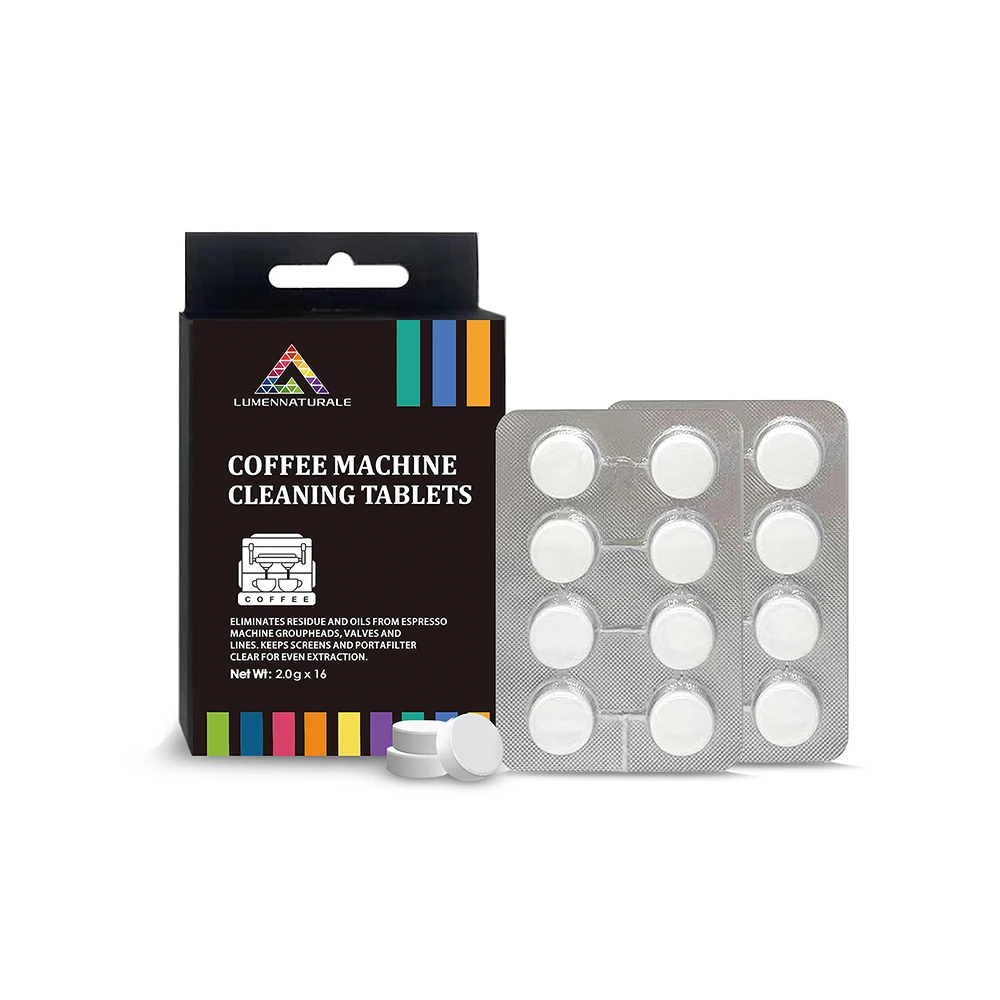 OEM Factory Supply High Performance Deep Cleaning Coffee Machine Cleaner Blister Tablets 2.0g*16tabs