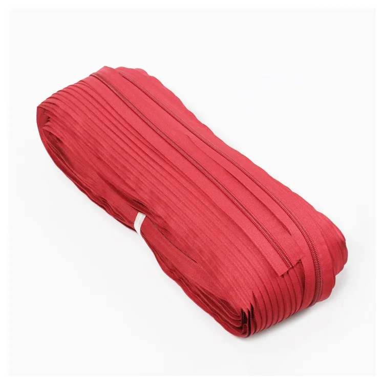 Competitive Price 3# 5# 8# 10# Nylon Zipper Tape By The Yard For Bag Suitcase Luggage Custom Big Zipper Production Nylon Zipper