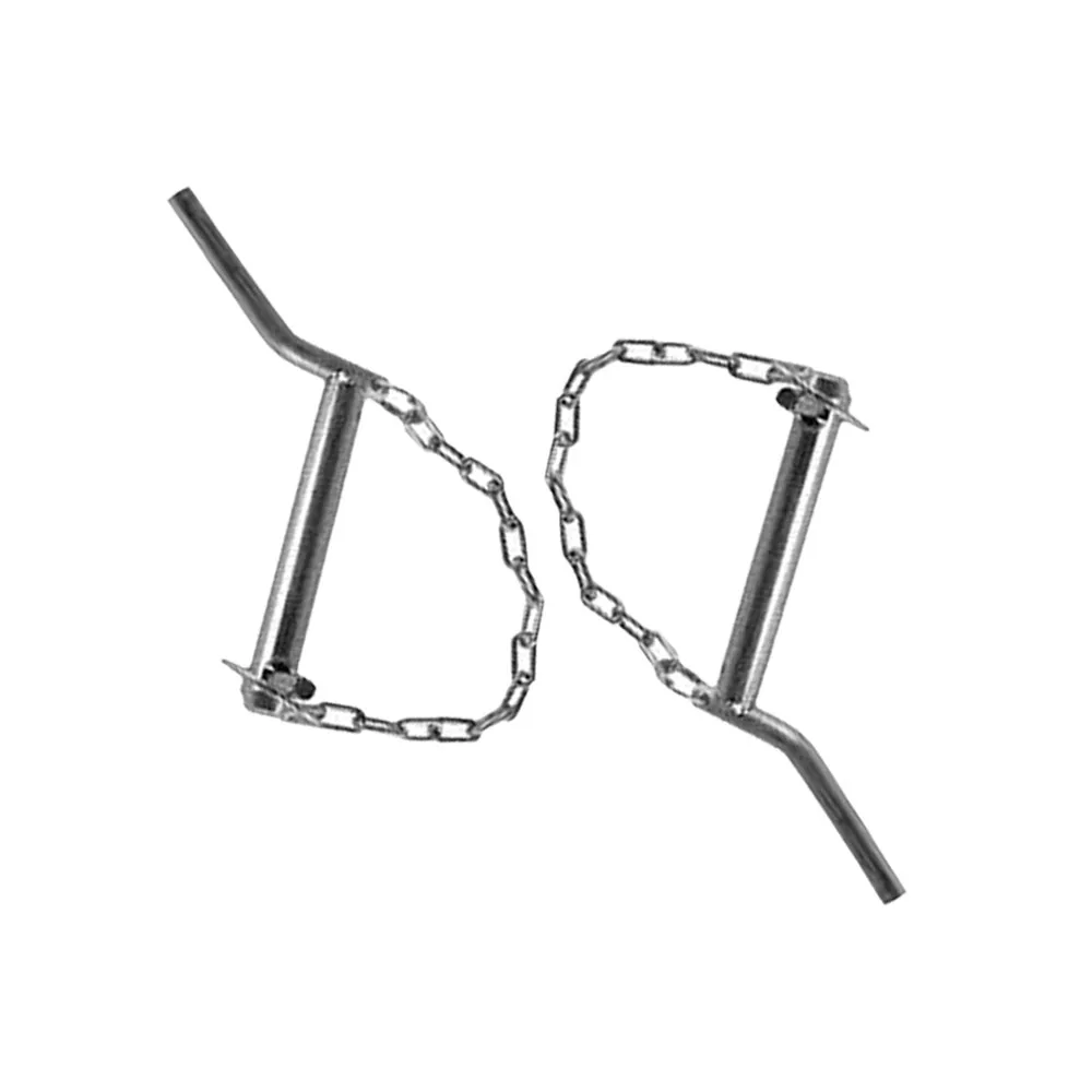 Heavy-Duty Fastener Industrial Mild Steel Bent Type Handle Hitch Pins With Chain For Agriculture Machinery Equipments