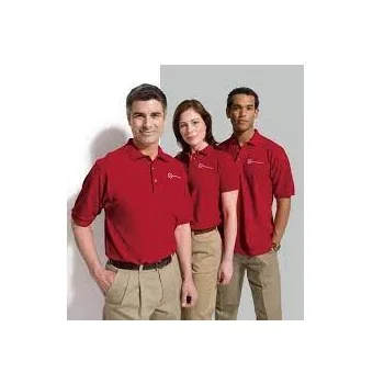 Tshirt For Men Woman Red Colour Shirt Restaurant Staff Uniforms Ladies latest office uniform design Stock Oversized Office