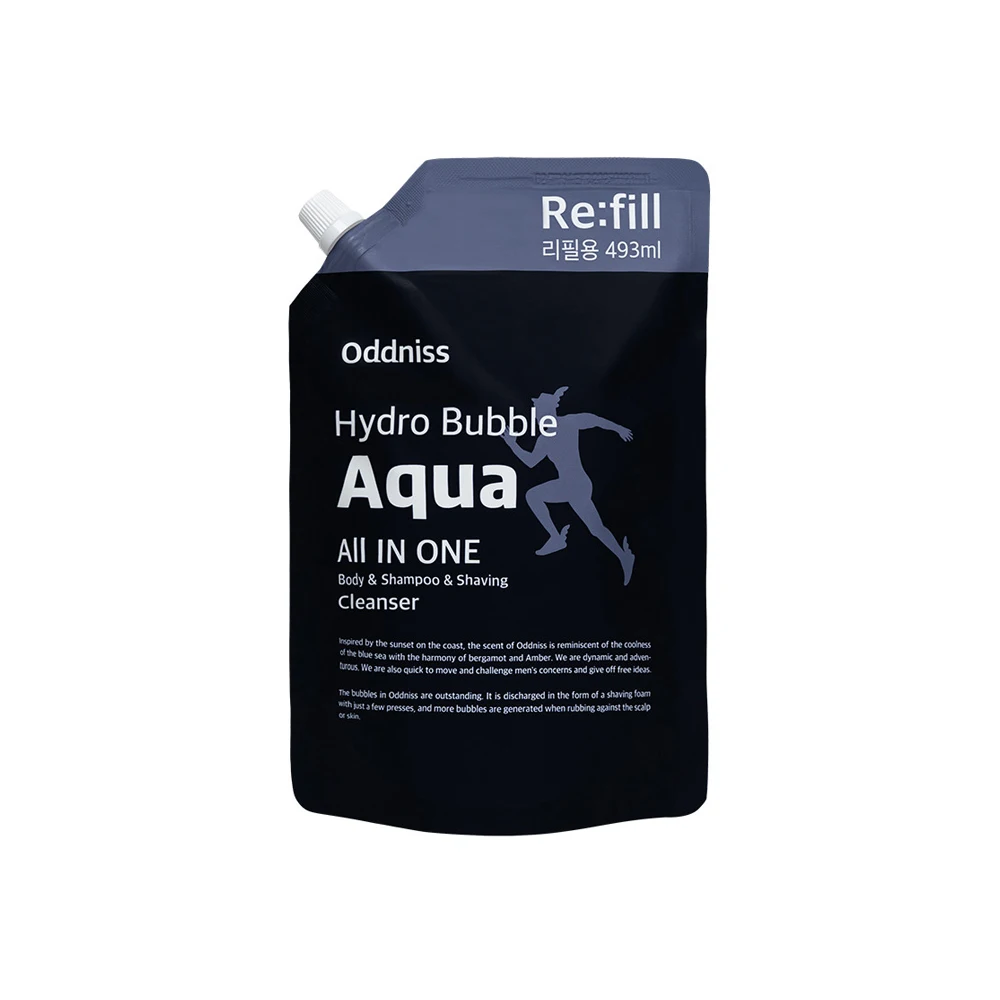 Oddniss Shower / All in One Shower Bubble Aqua (REFILL) Refreshing scent that winds in the fresh sea New Best Selling In Korea
