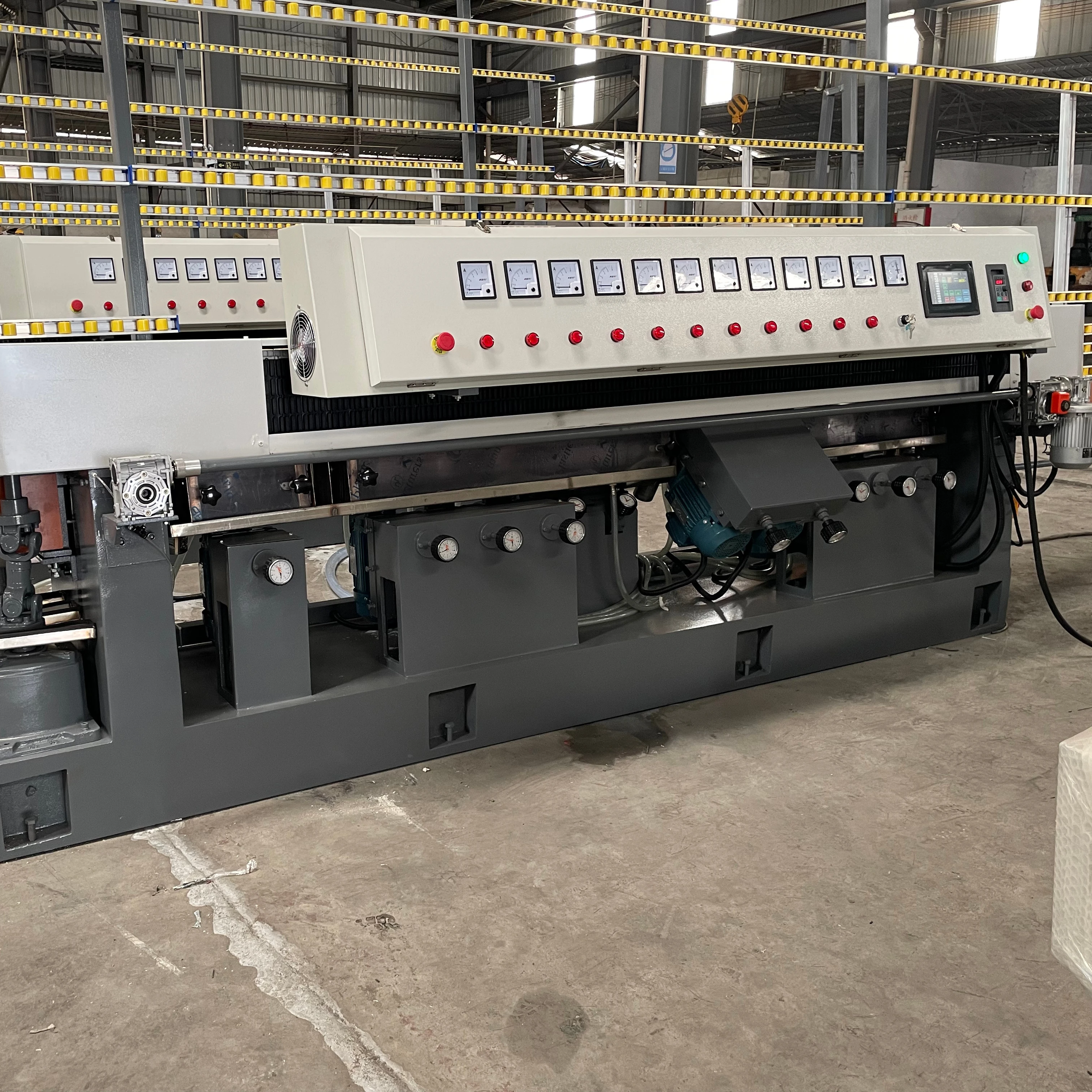 Автоматический контроль PLC, 11 моторов, машина для тонкой полировки стекла