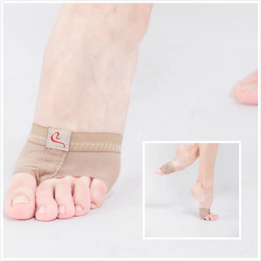 D006109 Professional foot thong for women and girls in ballet training made by powermesh and suede