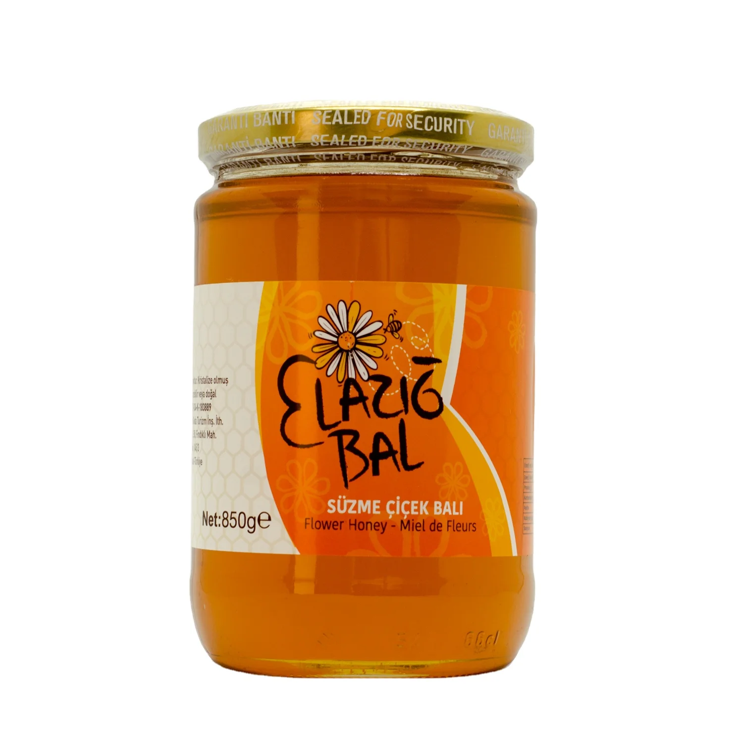 Natural Blossom Honey Elazig Brand Seel Liquid Flower Honey 480 Gr Glass Jar Filtered Flower %100 Pure Raw