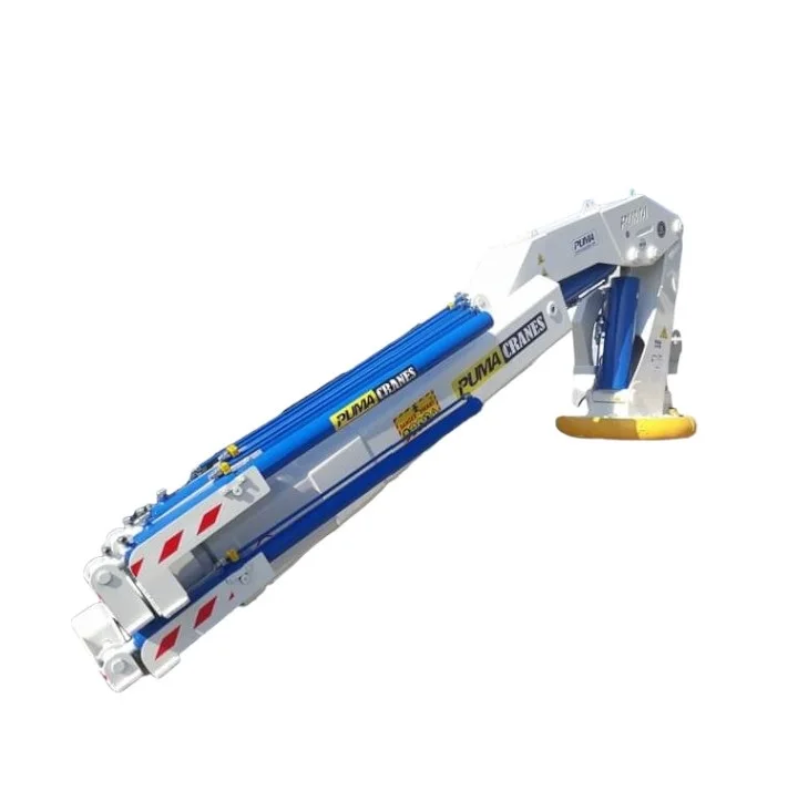 High Load Moment Best Quality 10 Ton Knuckle Boom Hydraulic Marine Deck Cranes for Ship from Puma Crane Turkey Manufacturer