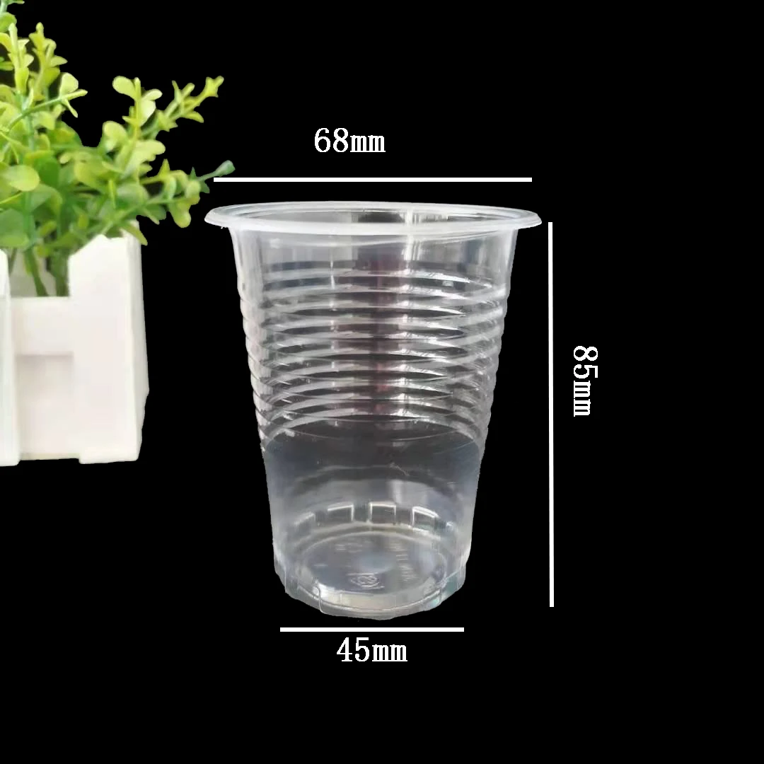 Disposable Plastic Coffee Tea Cups Sets Bubble Tea Takeaway PLA Cold Drink Cups Dessert Disposable cup for drinking