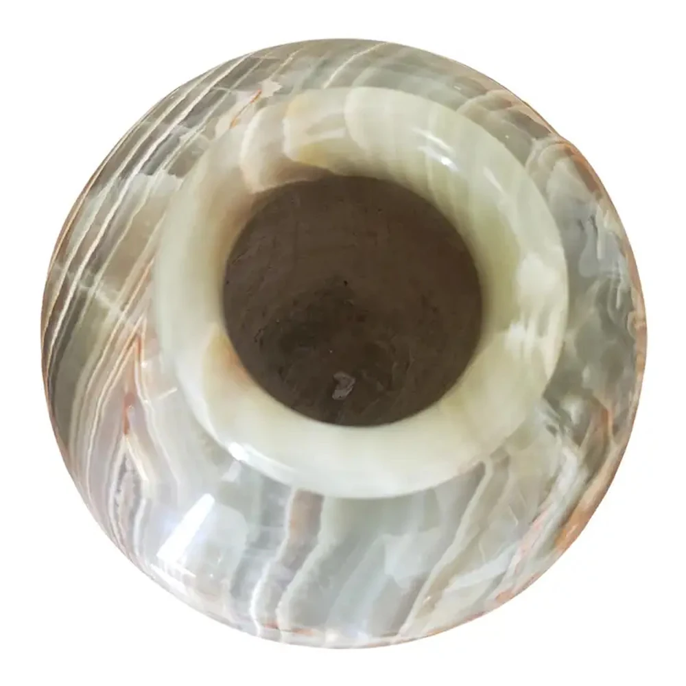 Different Colors And Size Round Shape Onyx Vase Factory Made OEM ODM style Multipurpose Onyx Vase For Sale