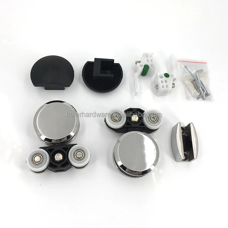 KECO Bathroom Sliding Glass Door Roller Set SS304 Balcony Sliding Glass Door System