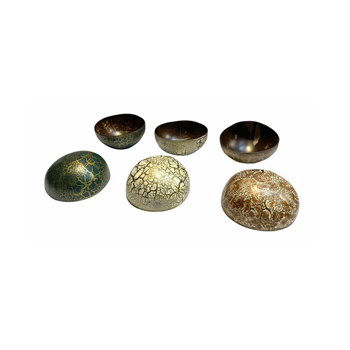 Wholesale eco-friendly thailand coconut bowls vietnam handcrafted coconut bowl sets for tableware