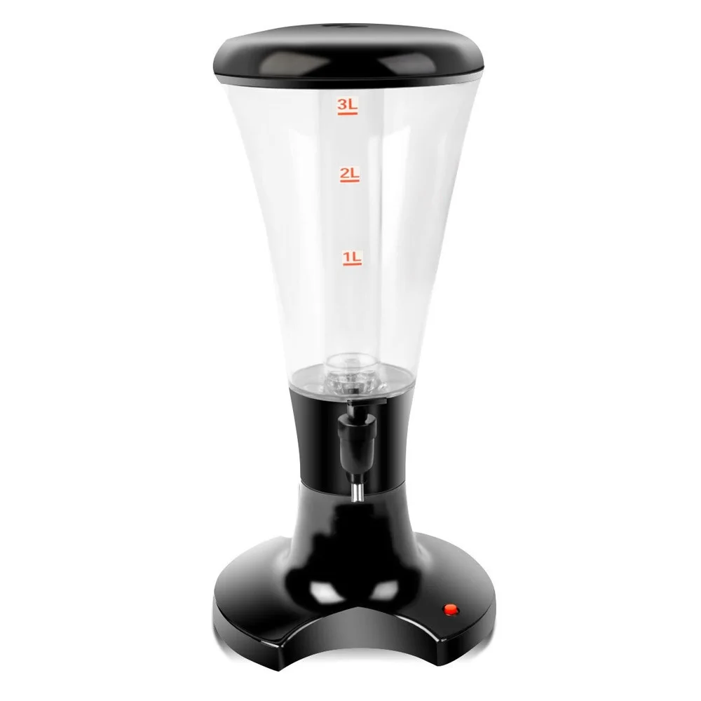 custom logo 3L beer dispensador 1.5l luminous draft beer tower