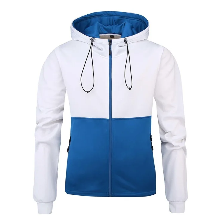 2023 Zipper Men Winter Casual Fleece Coats Hooded Collar Fashion Male Outwear Slim Fit Hoody Zipper