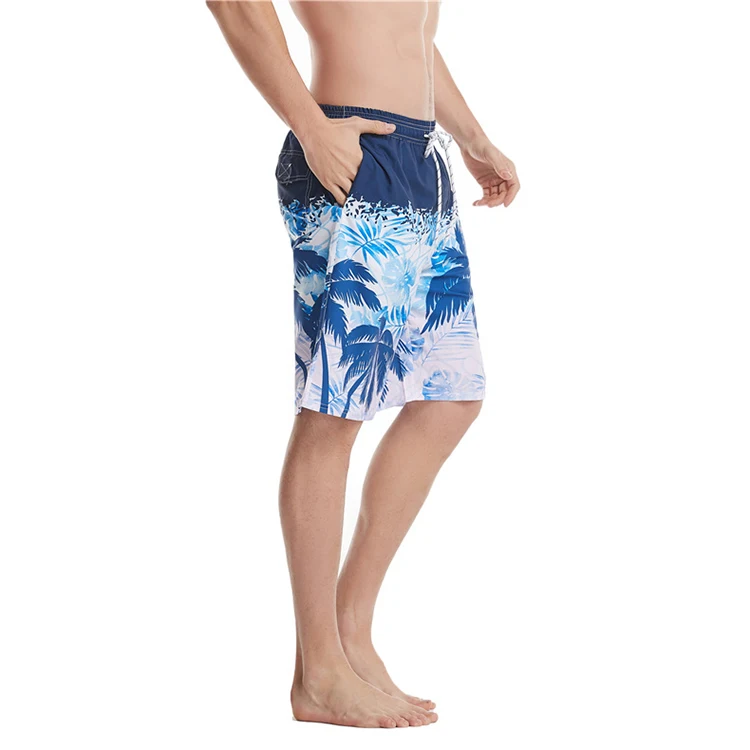 Wholesale Summer Nylon Printed Surfing Boardshort Quick Dry Wide Leg Swim Pants Shorts For Mens Beach