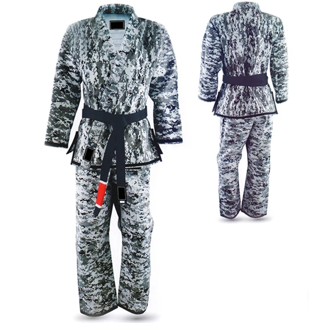 Костюмы для карате униформа дзюдо кимоно джиу-джитсу Gi BJJ Gis замаскированные тренировочные соревнования комфортная дышащая каратэ