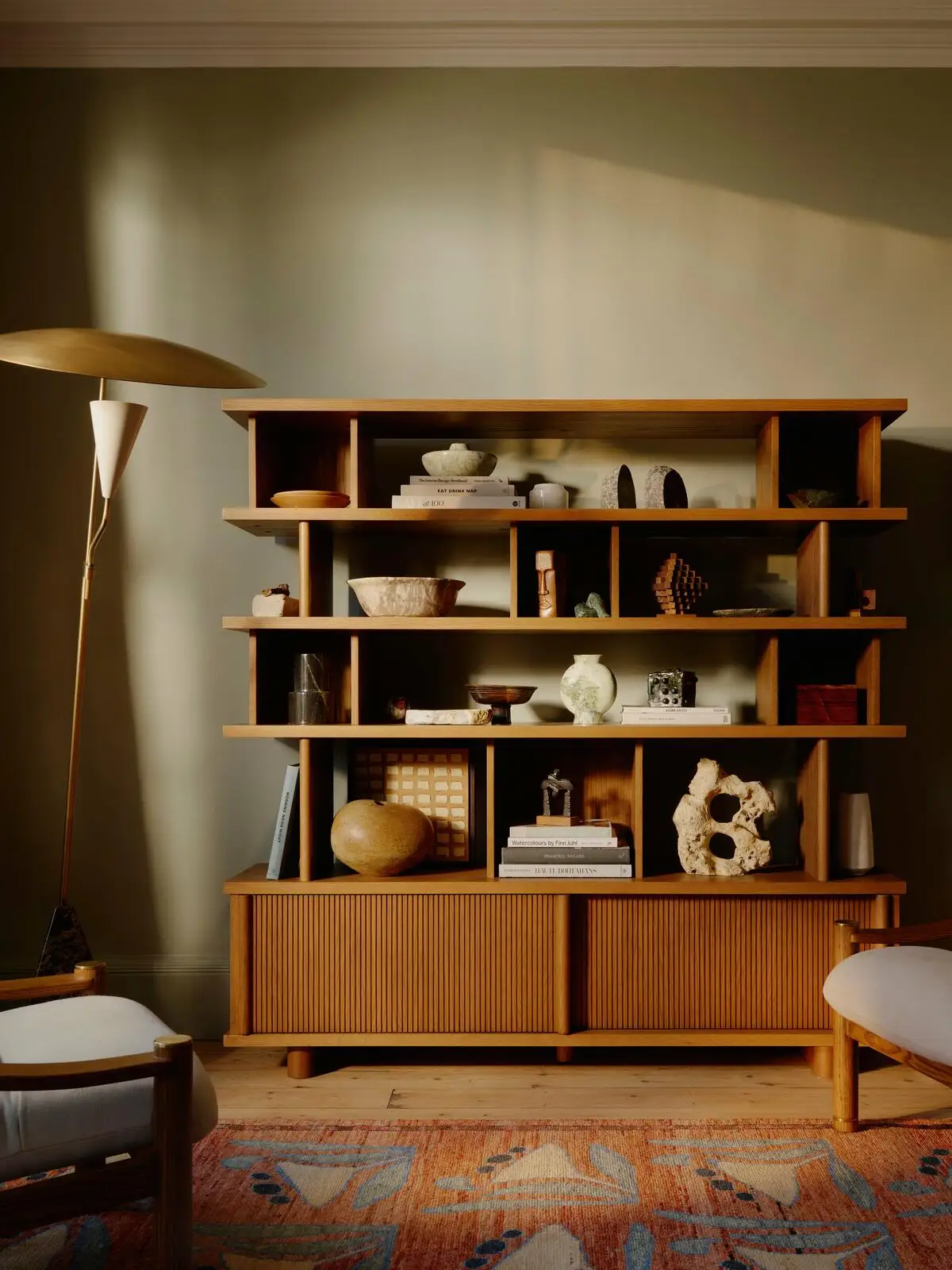 Shelving Unit Premium Solid Wood Storage for Living Room and Bedroom Home Furniture