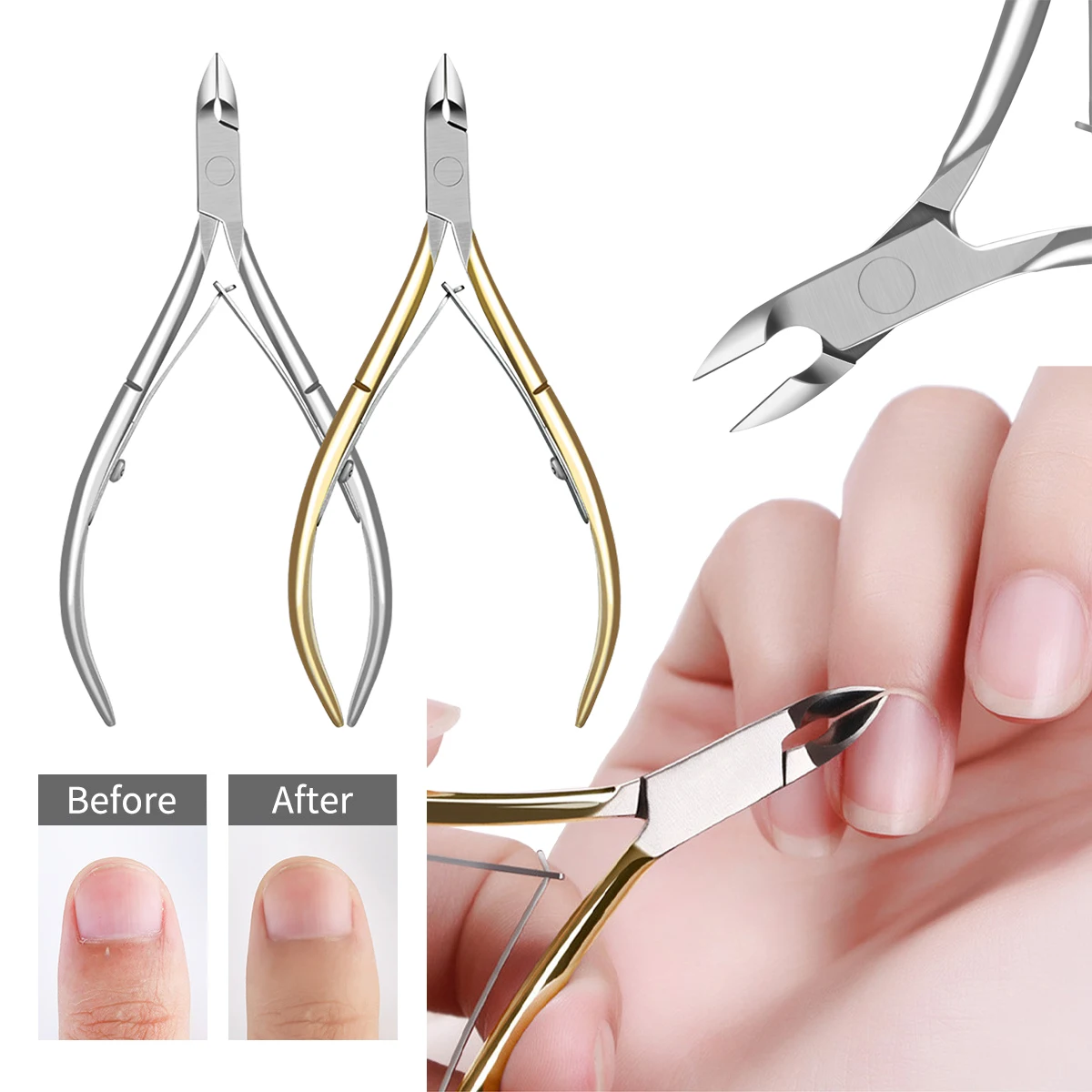 Custom Logo 1pcs Nail Cuticle Colorful Nipper Wholesale Clipper Cutter Dead Skin Remover Plier Pedicure Nail Tools