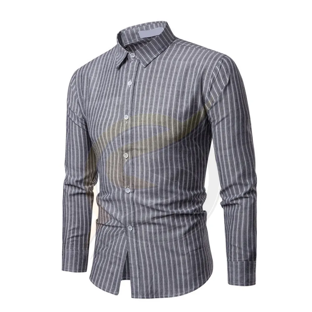 Top Quality New Casual Men Dress Shirt Pure Color 100% Cotton Summer Casual Formal Shirt For Men