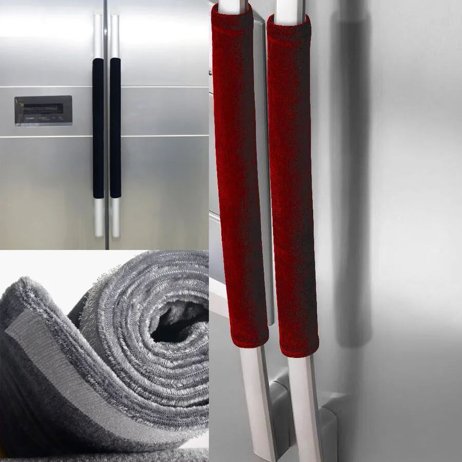 Refrigerator Door Handle Cover Washable Kitchen Appliance Decor Handles Fridge Oven Microwave Dishwasher Antiskid Protector