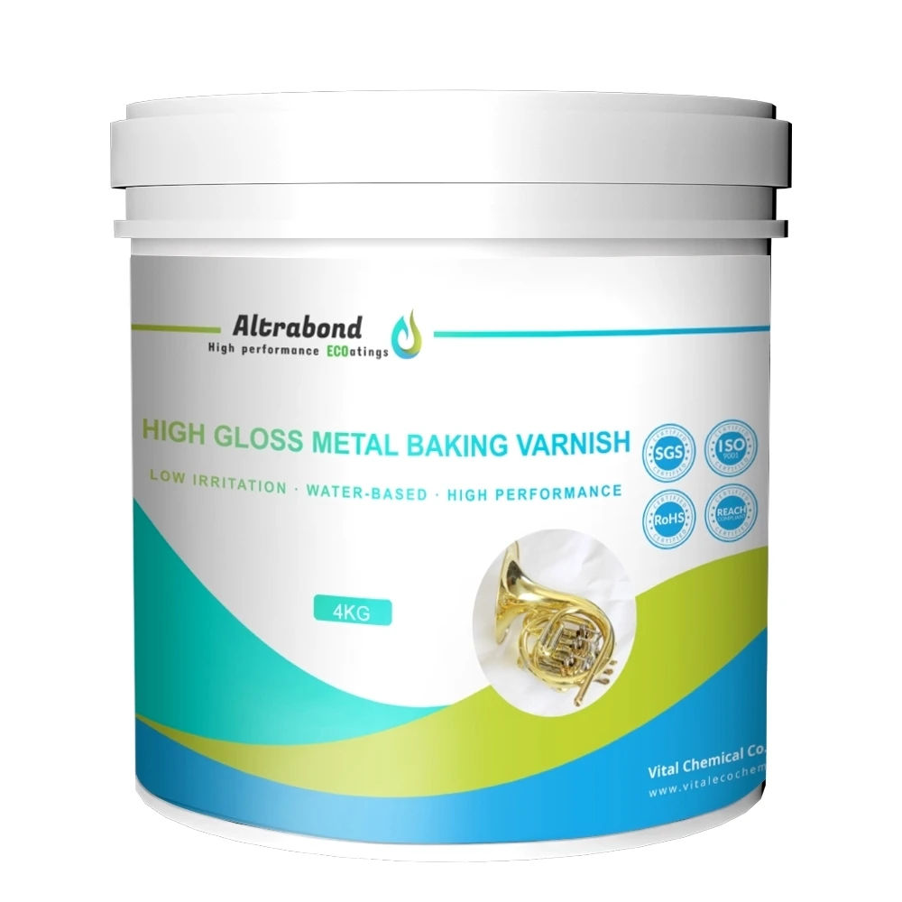High Temperature Resistance Water-based High Gloss Metal Baking Varnish