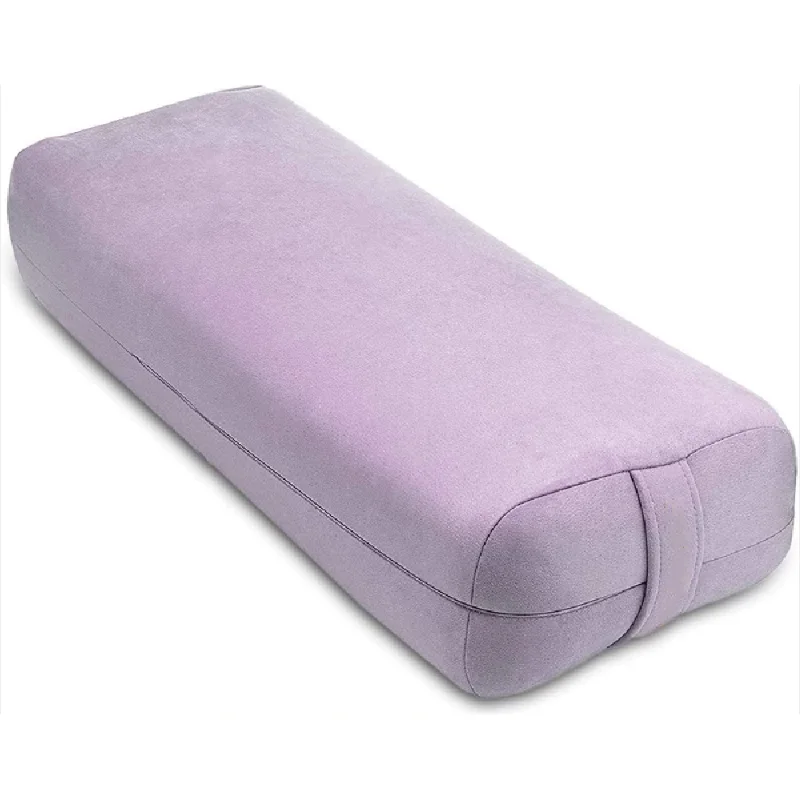 Eco-Friendly Yoga Bolster Pillow Rectangular Meditation Pillow Support with Removable Cover Machine Washable & Carry Handle.