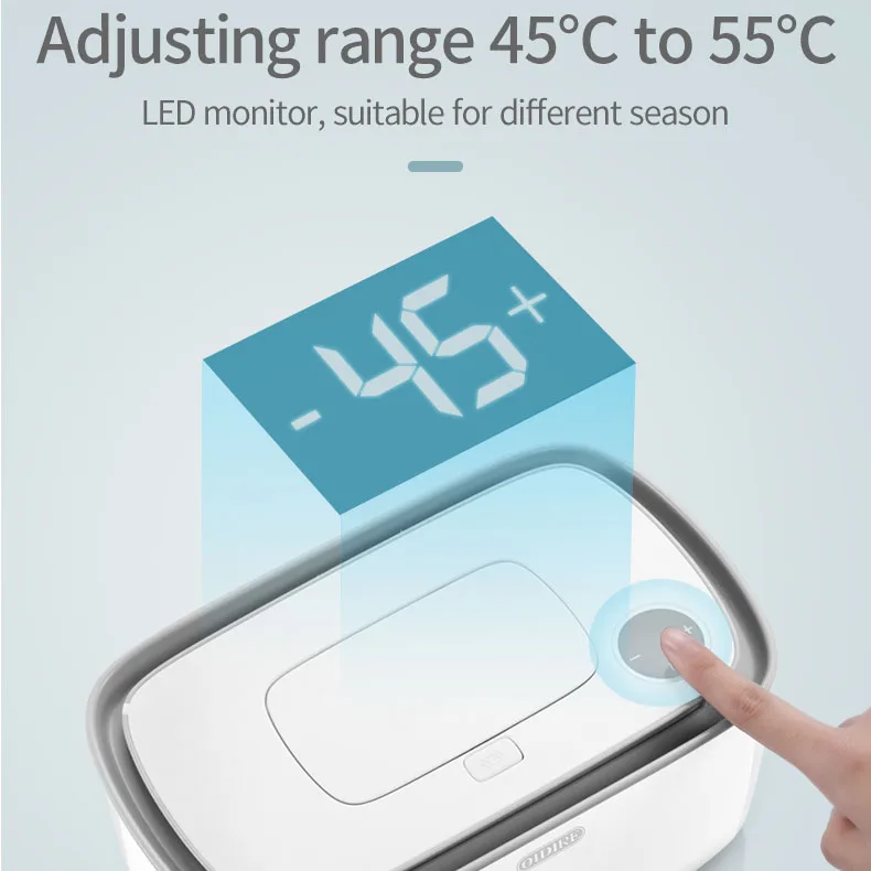 Extra Large Capacity Customization ABS Adjustable Temperature Baby Wet Wipes Warmer Electric Towel Heater