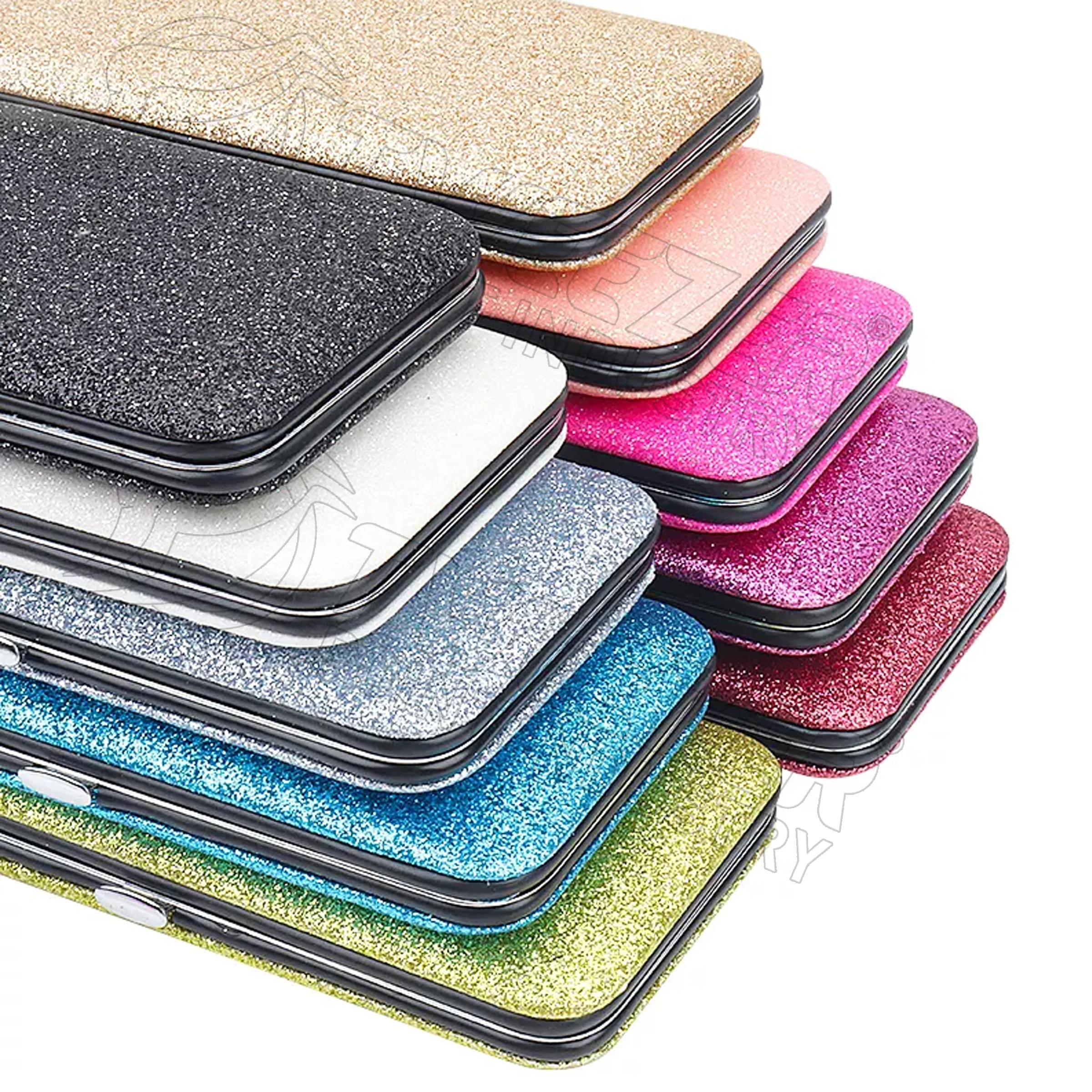 Private Label Custom Logo Professional Eyelash Extension Tweezers Stainless Steel Lash Tweezers With Magnetic Case