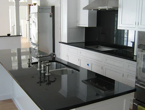 Абсолютно черные гранитные плиты для напольного покрытия кухонная верхняя столешница декоративный интерьер