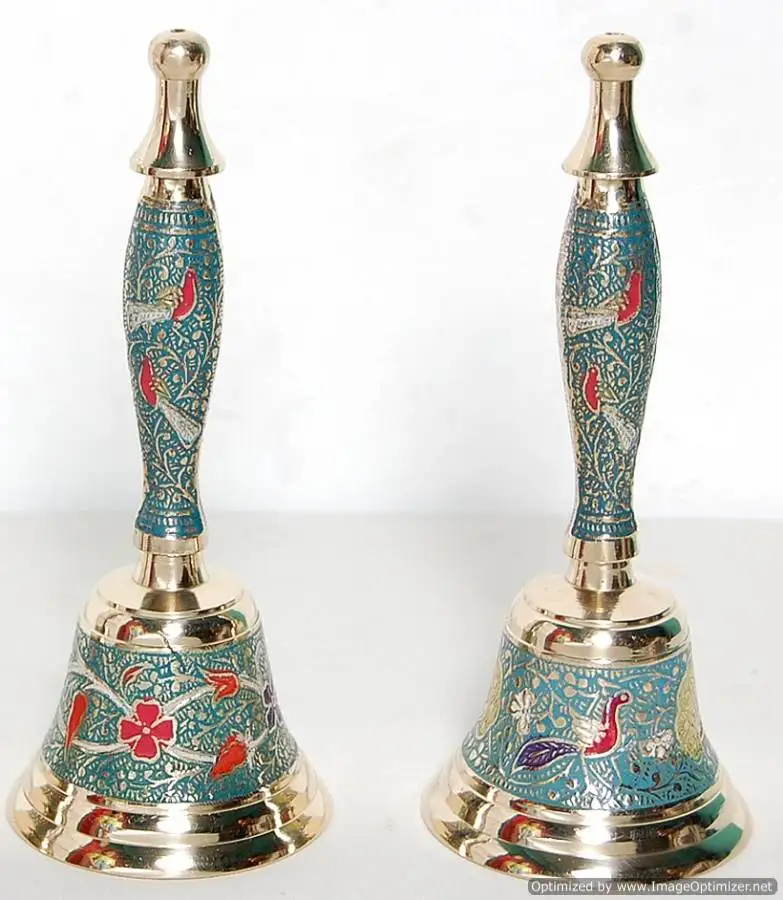 brass shiny polished metal antique bell