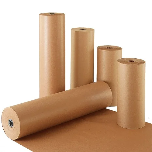 Single/Double Pe Coating Brown Kraft Paper Roll Craft Paper Custom Accept High Quality Kraft Brown and White 170/190/230gsm