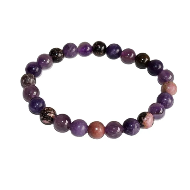 Hot Selling Superior Quality Round 8mm Gemstone Beaded Brings RELAXATION Crystal Healing Gemstone Intention Bracelet