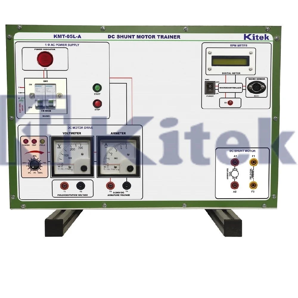 School Lab Equipment Plastic DC Shunt Motor Trainer Educational Equipment for Lab Training