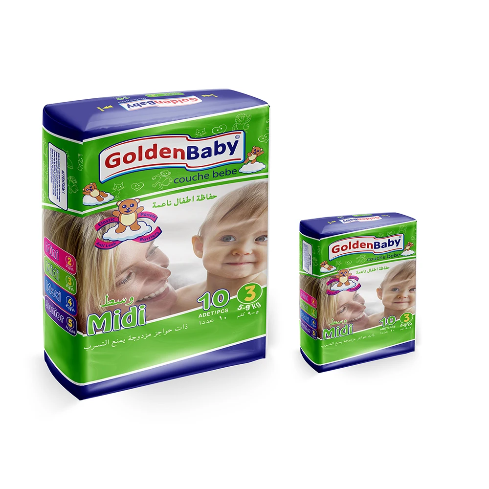 Bulk Supplier New Golden Baby Bay Diaper Midi 10 Pcs 5 To 9 Kg New Golden baby Bay Diapers at Best Price Golden Baby Diaper