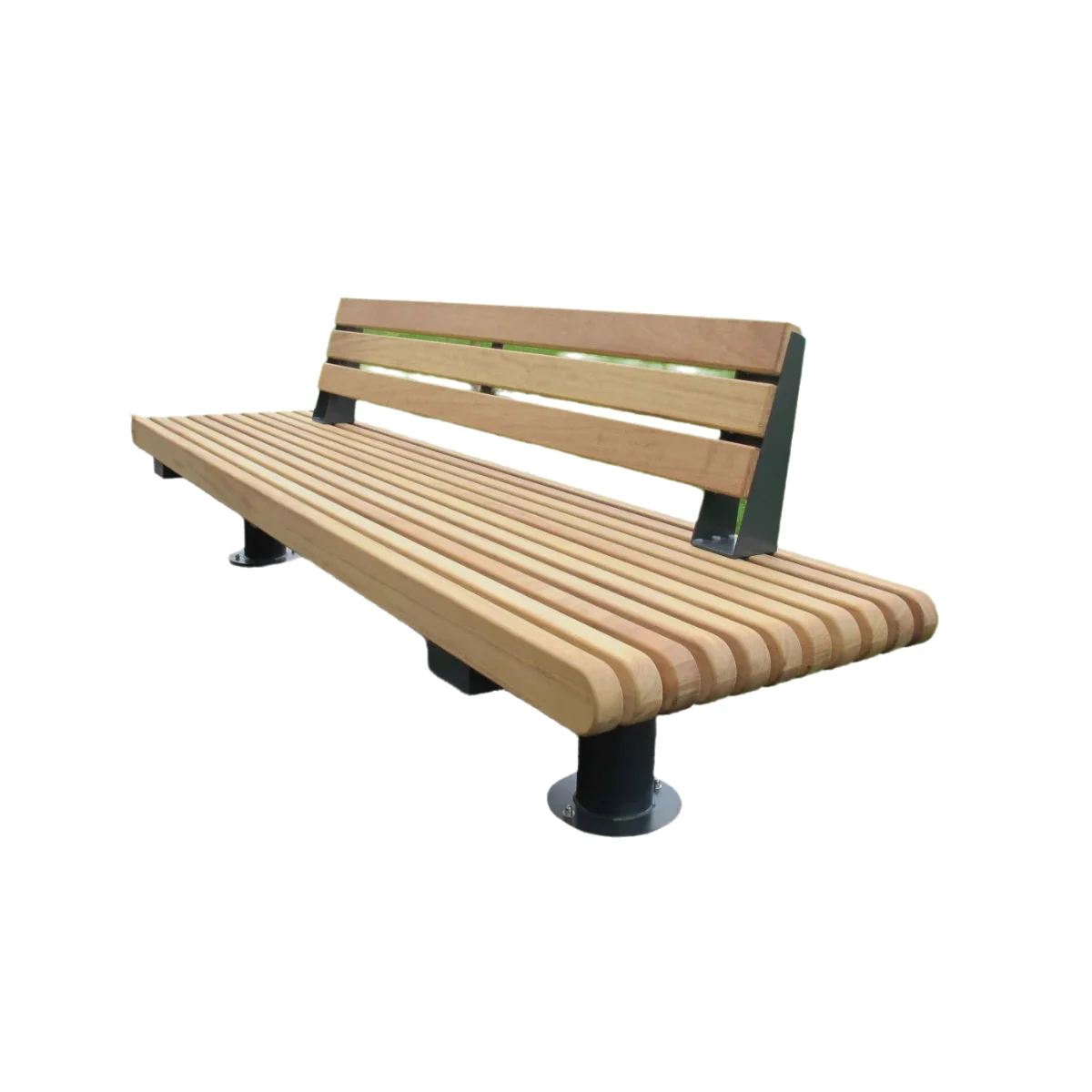 Leisure wooden metal garden patio bench park furniture benches for garden