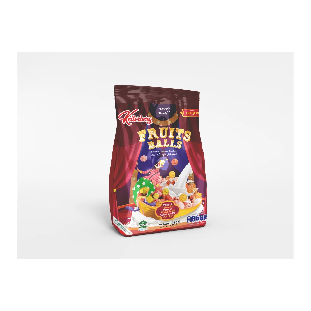 Фруктовые шарики горячая распродажа фруктовые хлопья для завтрака мультяшная коробка из Турции хлопьи