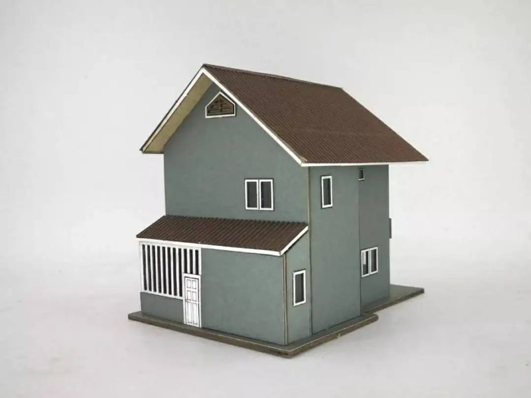 Thai House Miniature Dollhouse Model - Handmade Craft Collectible Toy #12