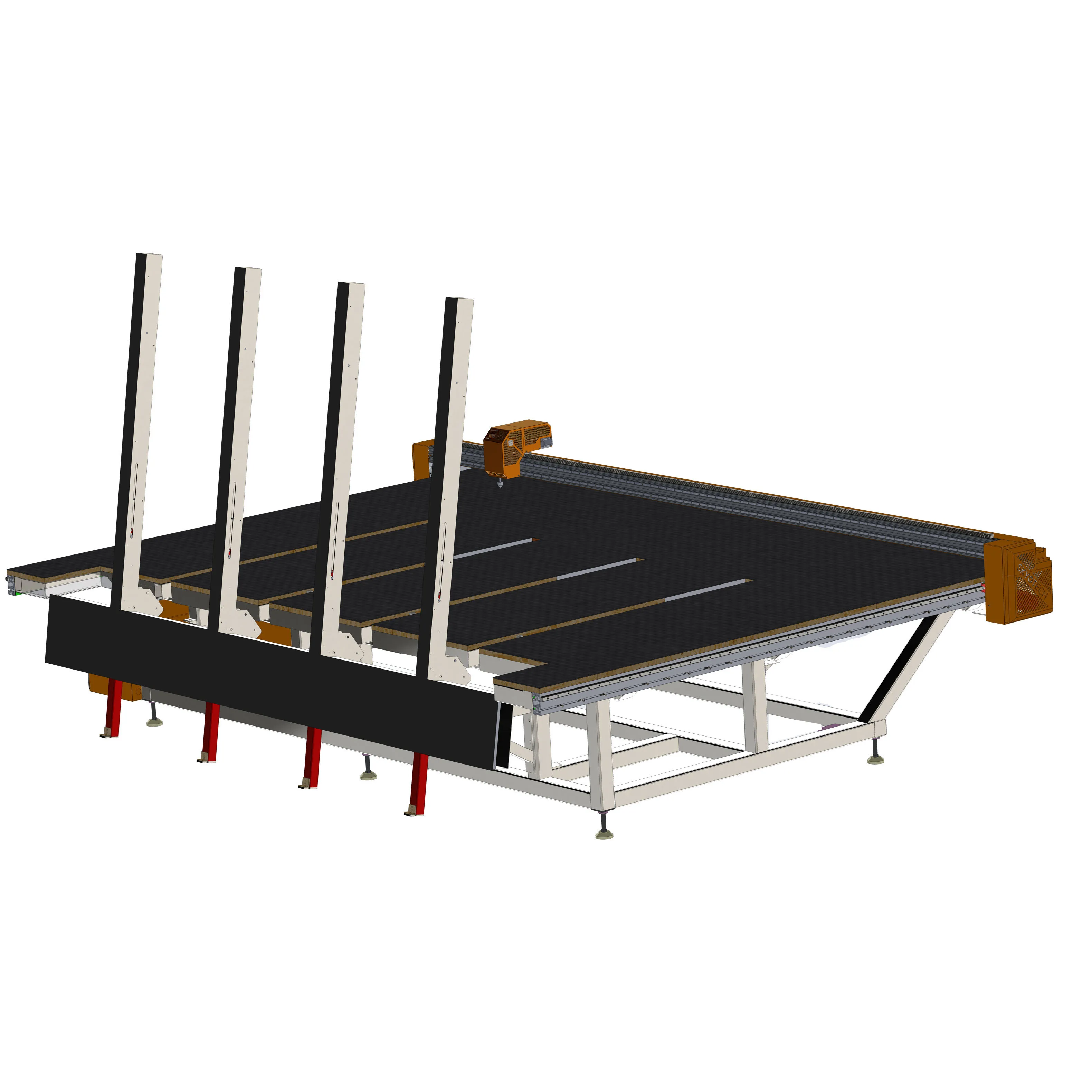 Best price CNC glass cutting machine  equipment for straight and curved cutting of glass and mirror sheets