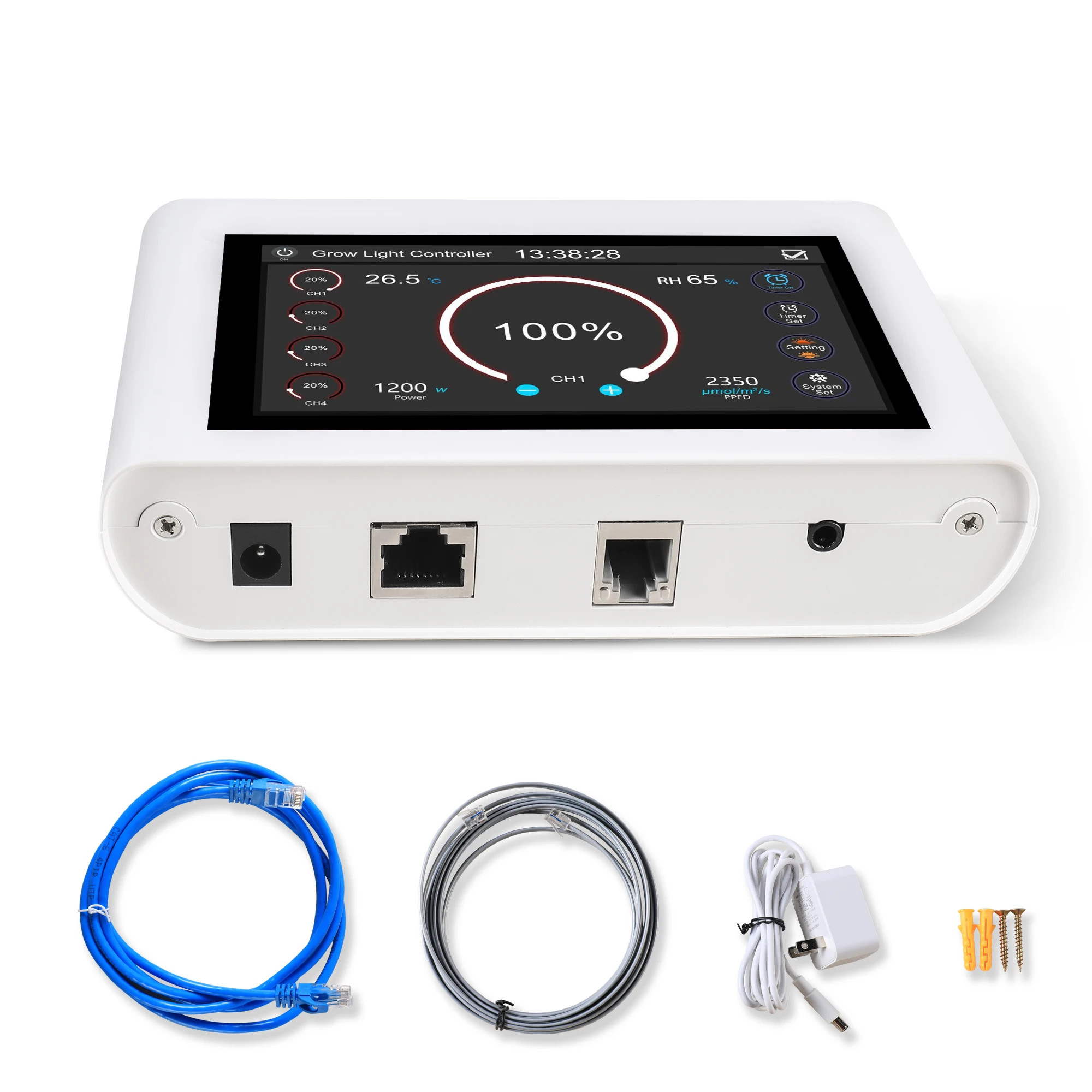 Phlizon Hot Selling NEW  4 Channels  Led Grow Lights Dimmable Function Master controller For Greehouse