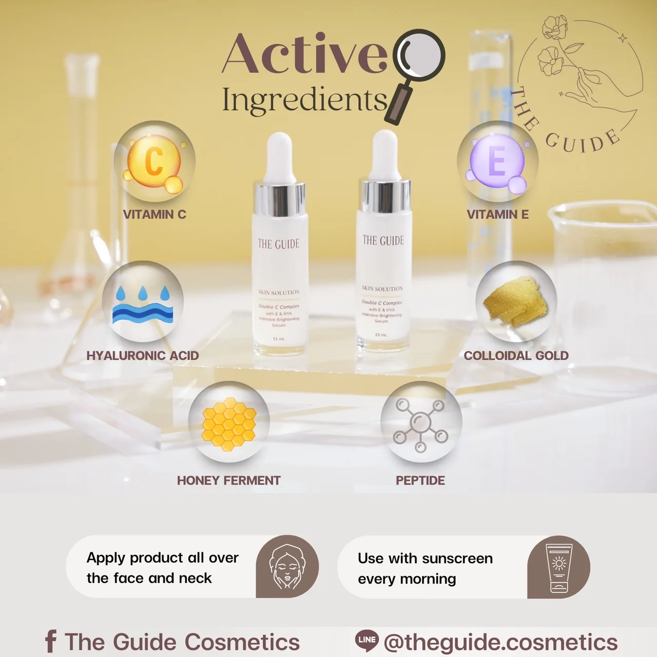 The Guide Skin Solution DoubleC Complex with E & HYA Intensive Brightening Serum