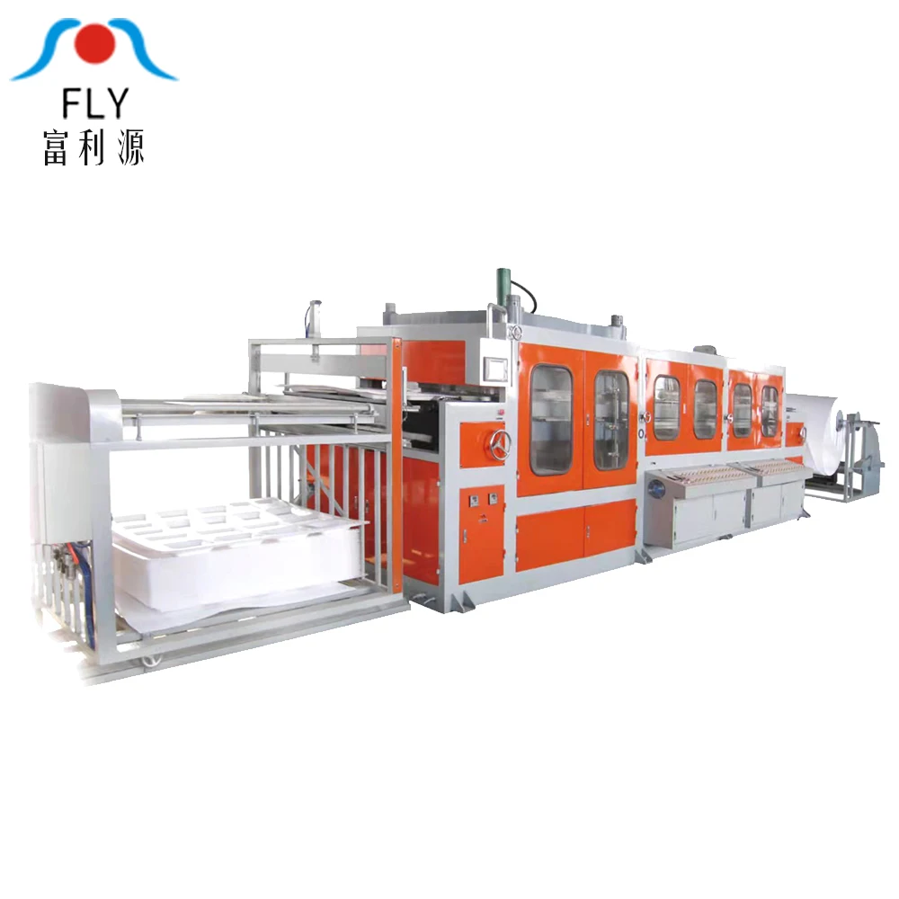 FLY Ps Fast Food Box Extrusion Line Foam  Food Plate Making Machine Disposable Lunch Container Production Line