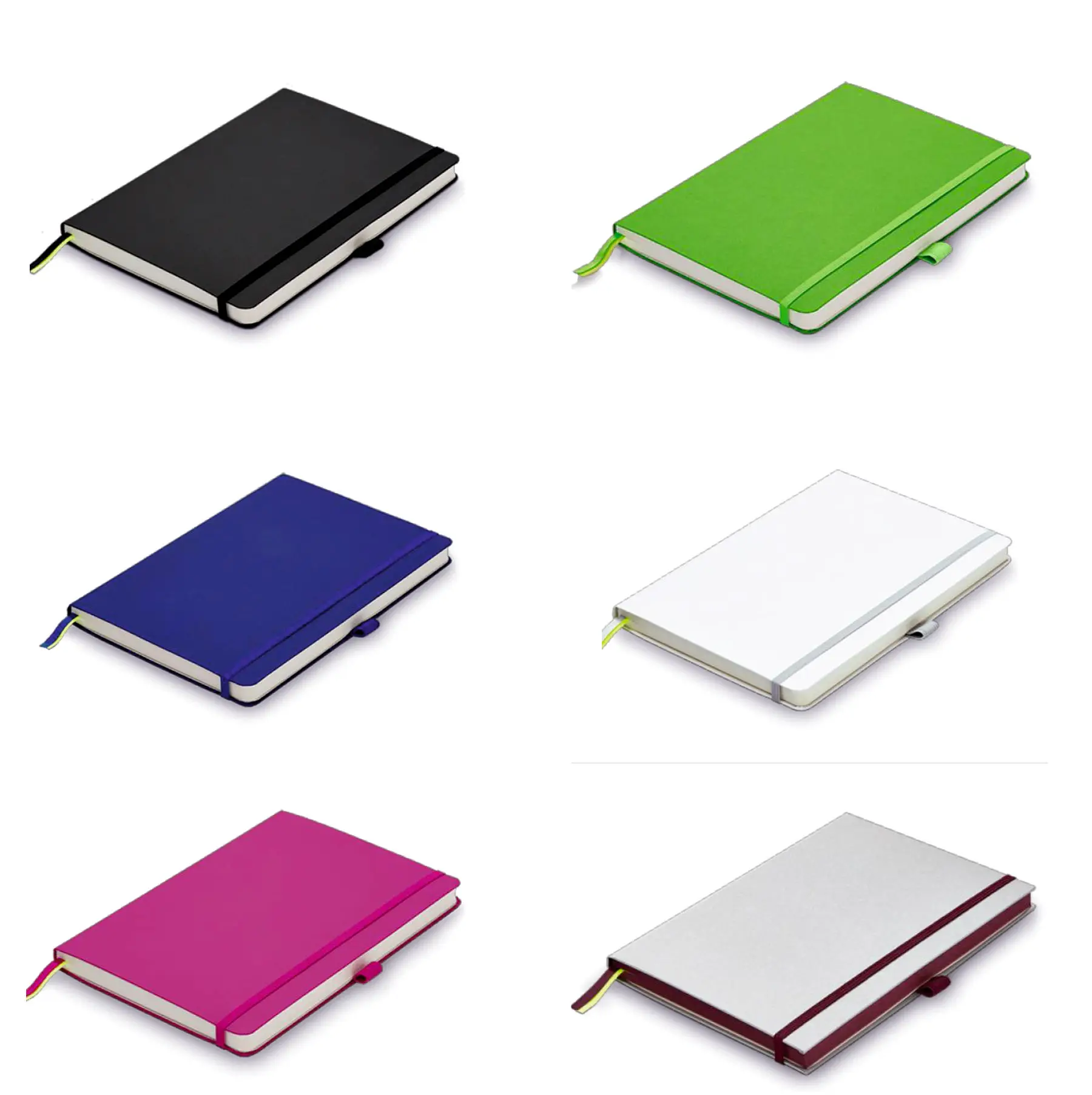 Premium Soft Cover A5 Parker Paper Notebook Black, Green, Blue, White, Pink, Grey Sleek Design for  Corporate Parker gift set