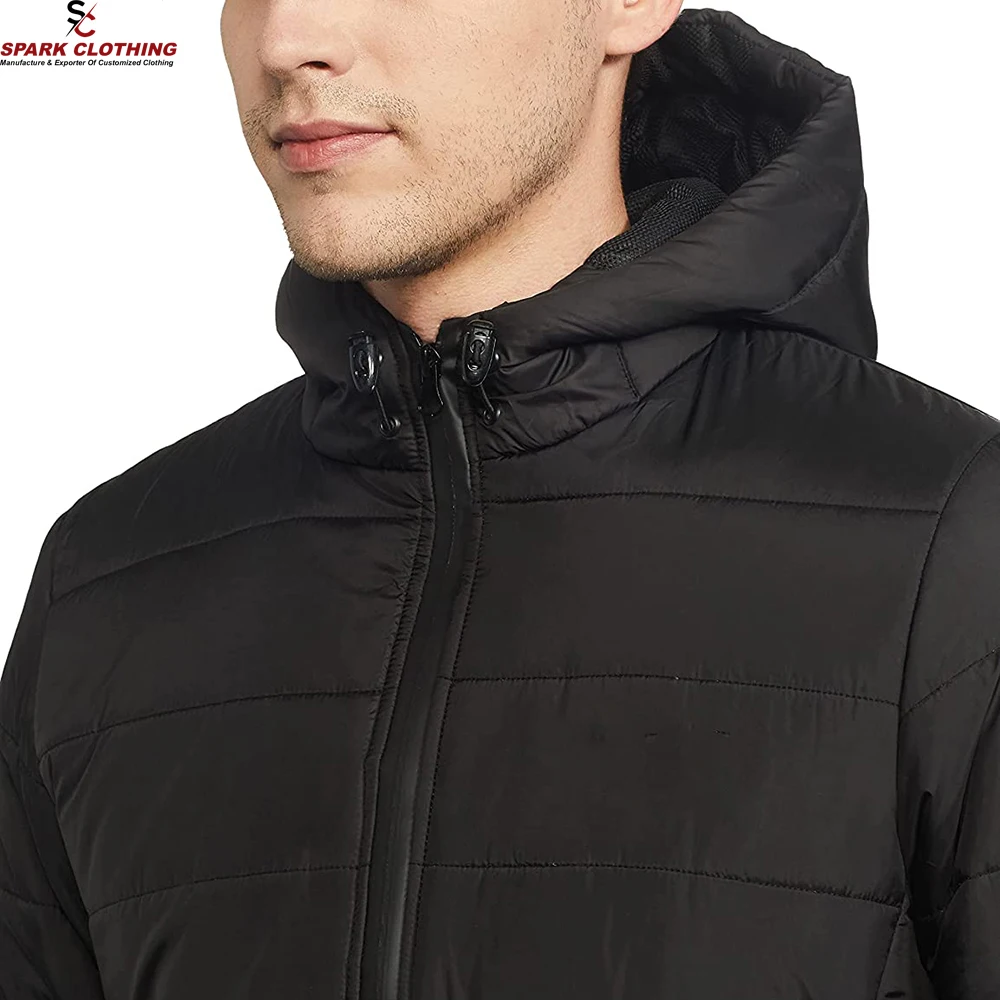 Plus size man black Jackets Made in Nylon Fabric casual Street Wear Boys Jackets With customized design