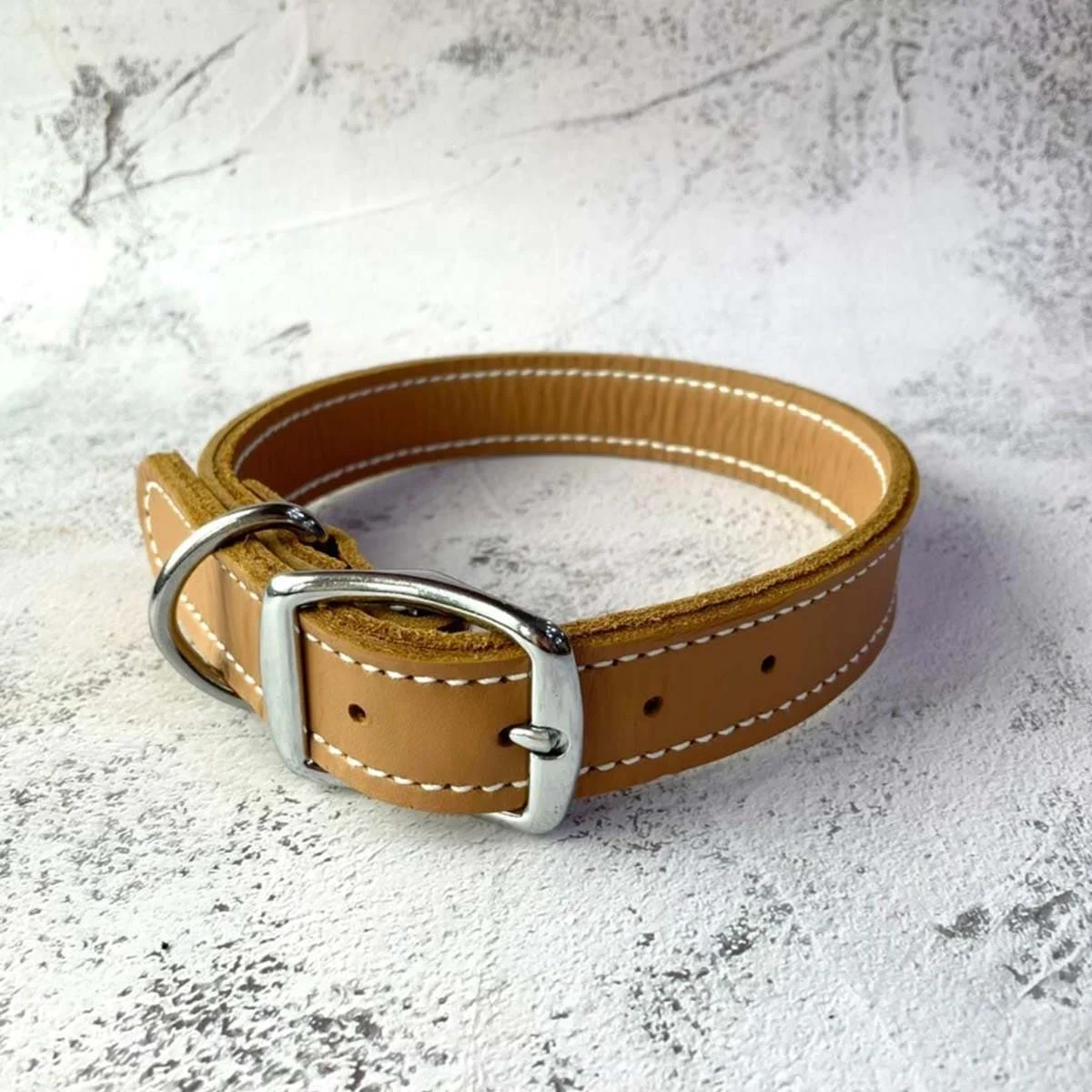 Cow Leather Dog Collar