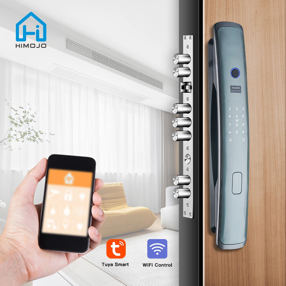 HIMOJO Good Selling Smart lock Digit Combination Fingerprint Biometric Magnetic Electric Waterproof TTlock Smart Door Lock
