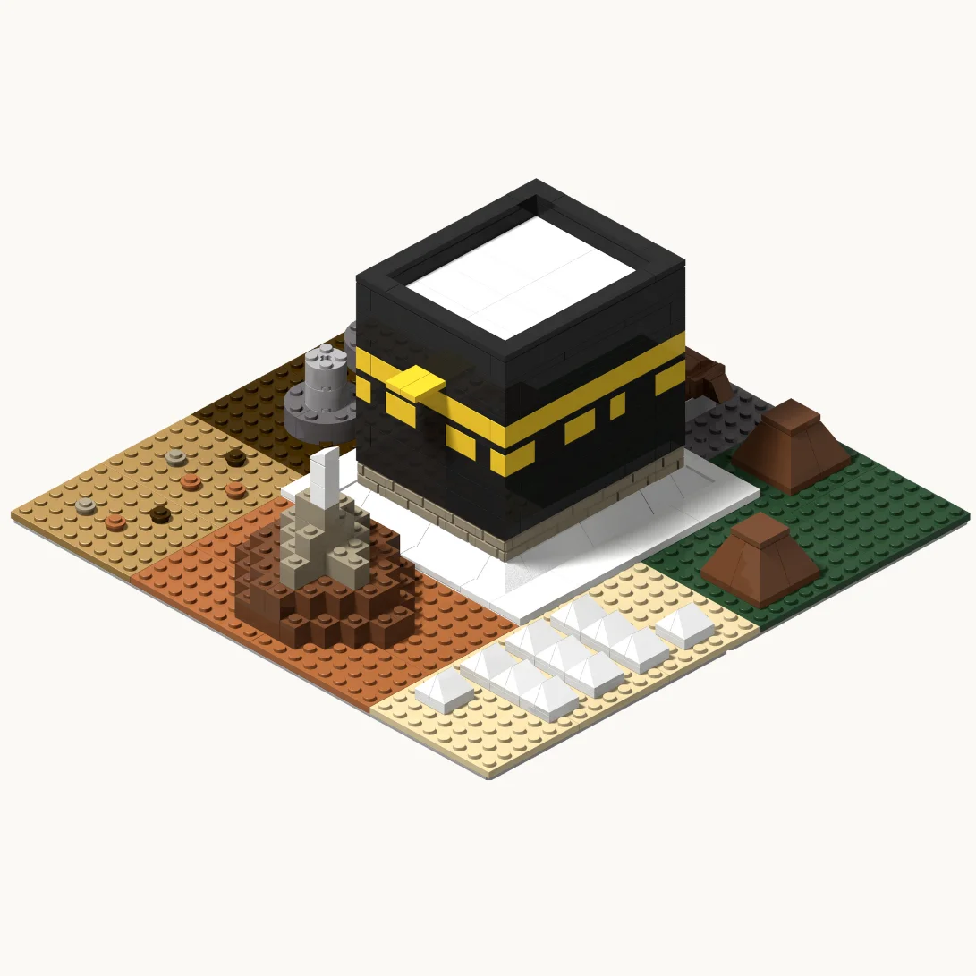 High-Quality and Safe ABS Mini Building Blocks 274 Colorful TAKVA HAJJ Blocks Kaaba Makkah Islamic Toys for Ramadan & Eid