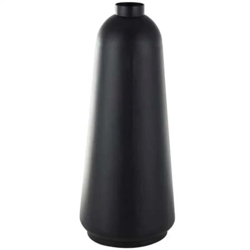 Handcrafted antique-style metal vase for home decor black powder coated finished customized shape & size metal vase