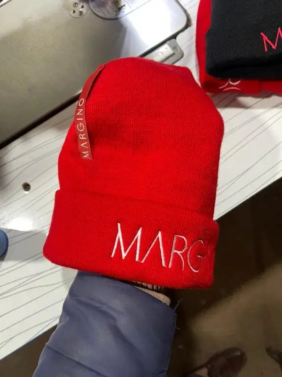 Microfiber Beanie Custom Knitted Embroidered Beanie Winter Hat  Wholesale Custom Logo Print Beanie Hat