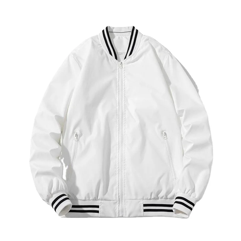 Plush fleece baseball jacket knitted cardigan custom mens varasity jackets with collar sport wear varasity jackets